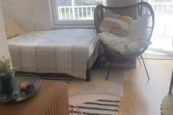 Möblerad etta med balkong i Uppsala