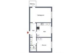 Studentlägenhet 58 kvm vid Djäknegatan