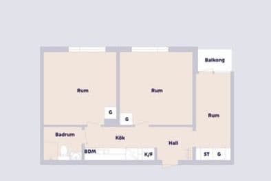 Rum i ljus 2:a på Kvarngärdet