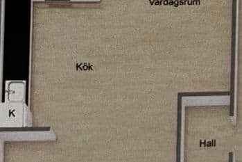 Charmig etta nära Uppsala med uteplats