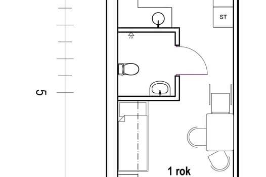 Fräsch 1:a i Flogsta med balkong