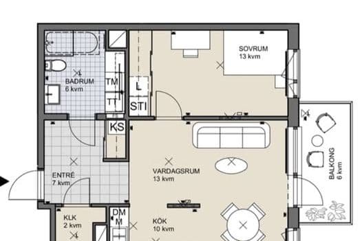 Ny 2:a 54 kvm Fyrisvallsgatan 2024