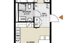 Fräsch 2:a 52 kvm i lugna Ultuna